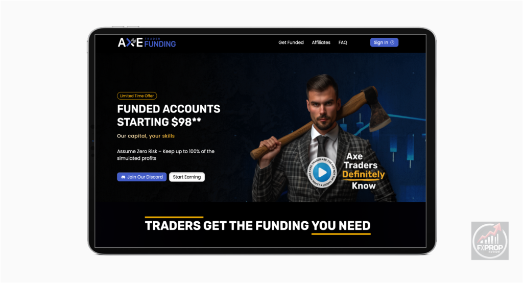 Axe Trader Review: Image taken from www.axetrader.com 